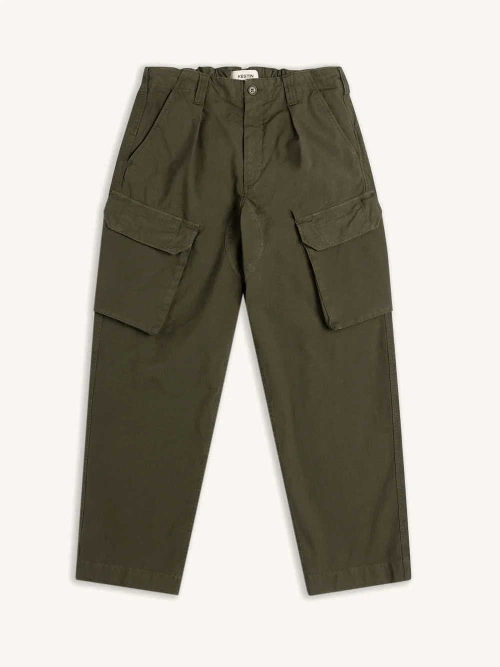 Luss Cargo Pant in Dark Olive Cotton Ripstop