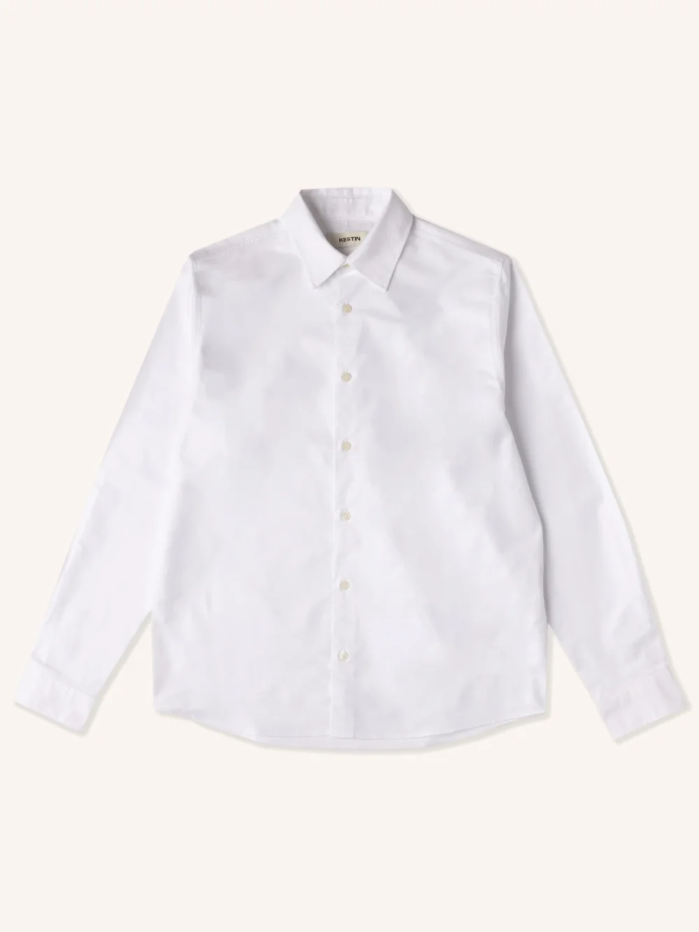 Dirleton Shirt in White Cotton Oxford