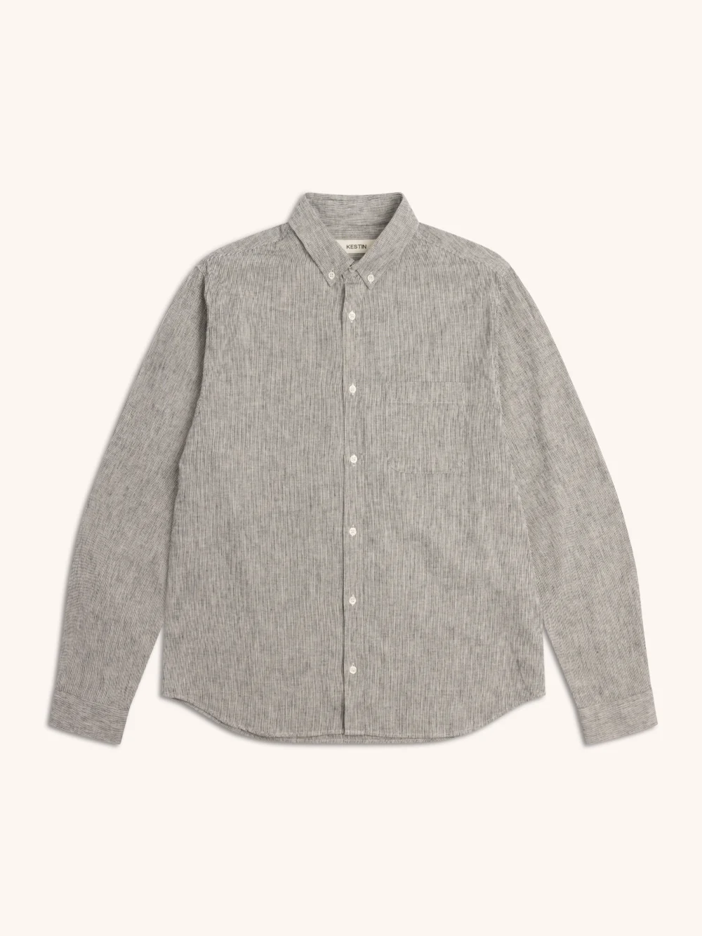 Raeburn Button Down Shirt in Ecru Linen Blend