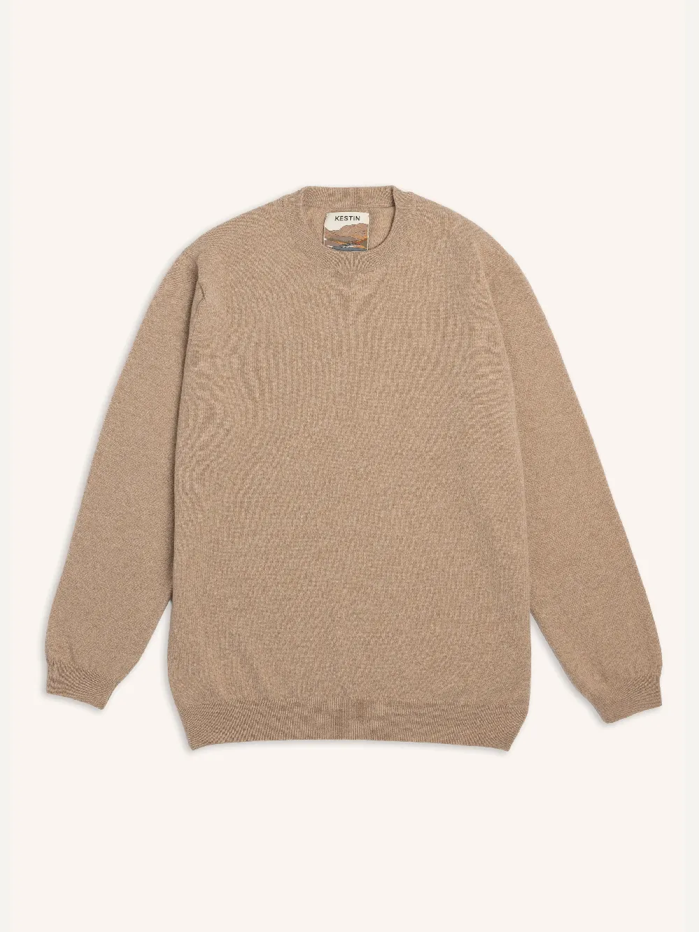 Teviot Crew Neck in Oat Merino Wool & Cashmere