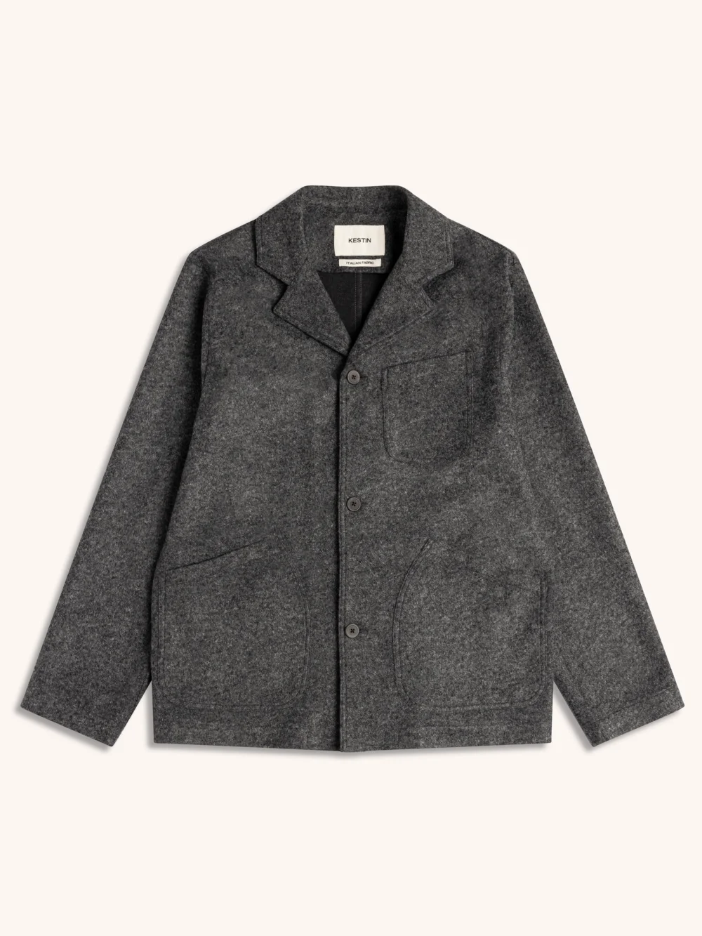 Stac Blazer in Charcoal Bonded Wool