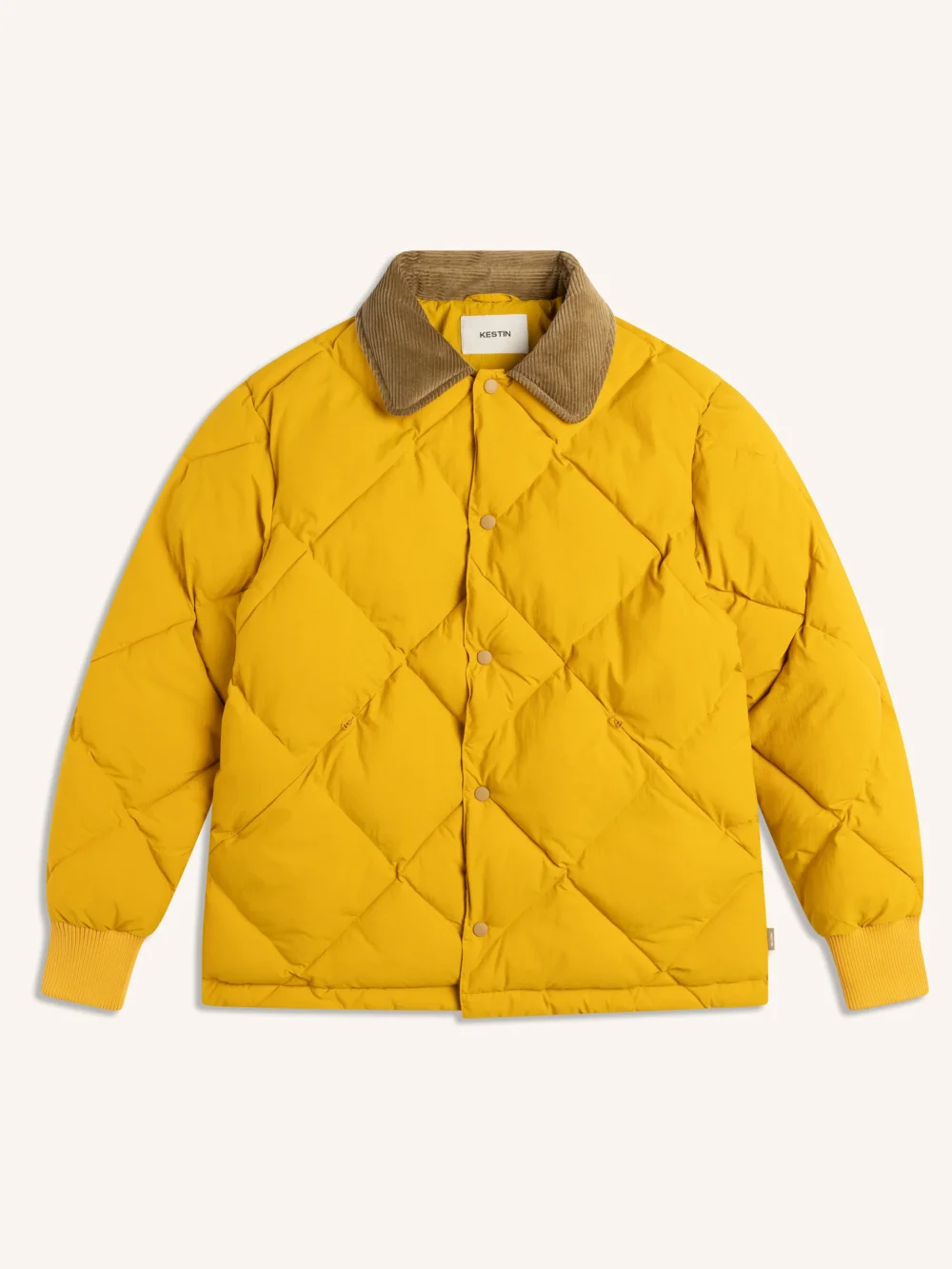Dunbar Padded Jacket in Yellow Recycled Nylon