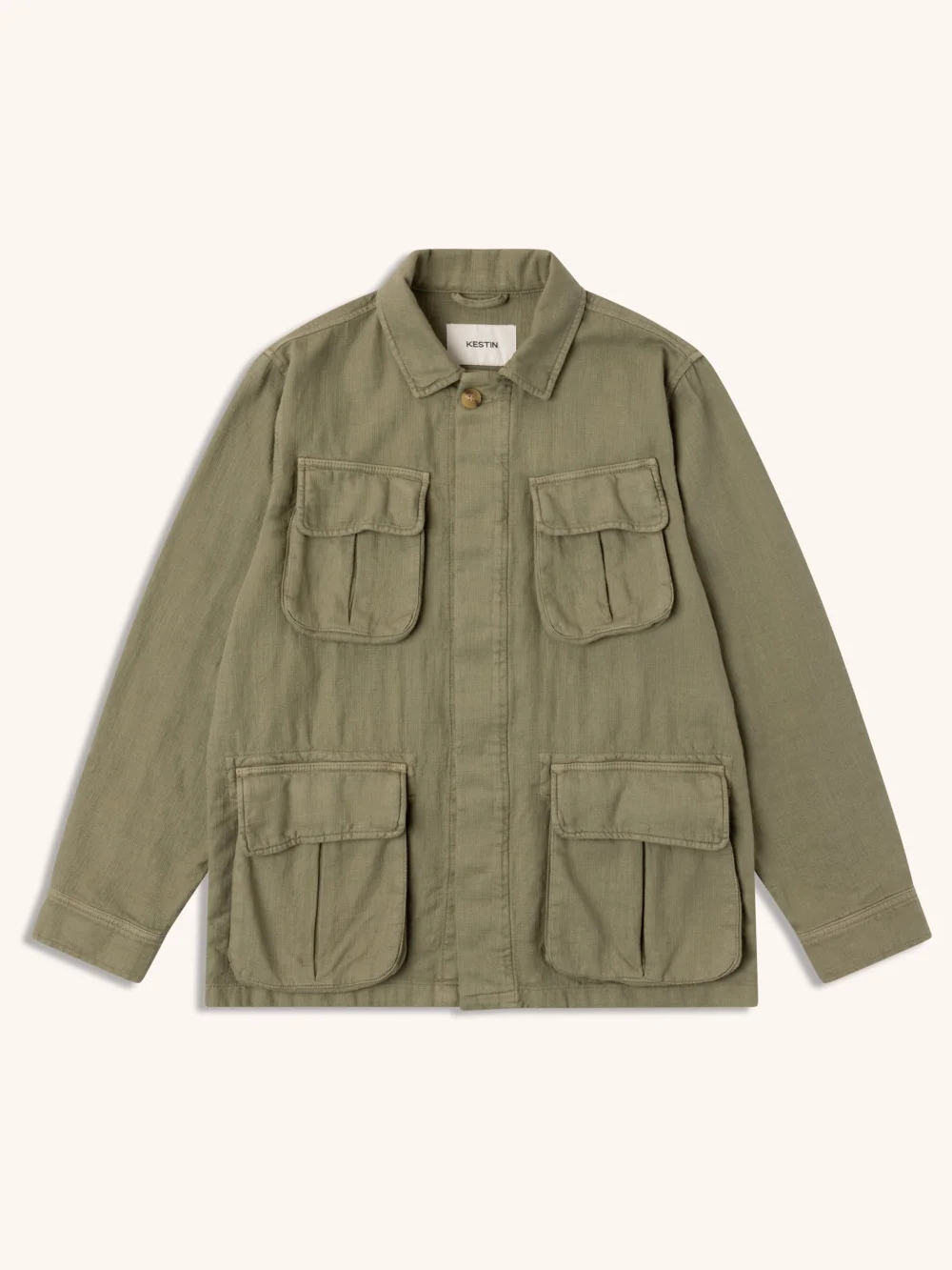 Tyndrum Field Jacket in Military Slub Cotton