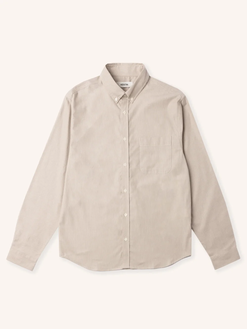 Raeburn Button Down Shirt in Putty Stripe