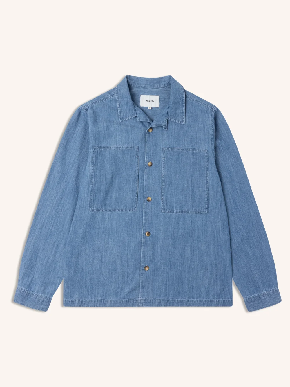 Durno Overshirt in Washed Denim