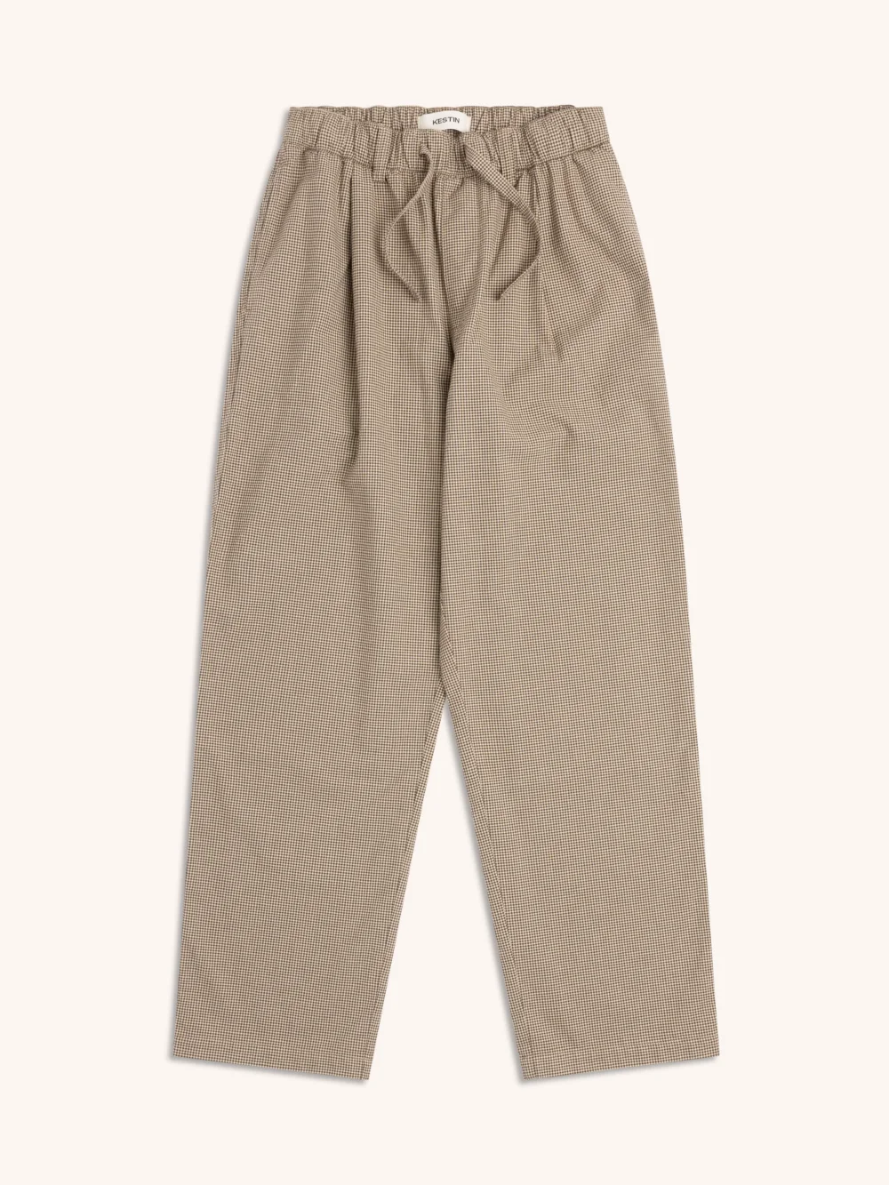 Doune Pant in Olive Check Organic Cotton