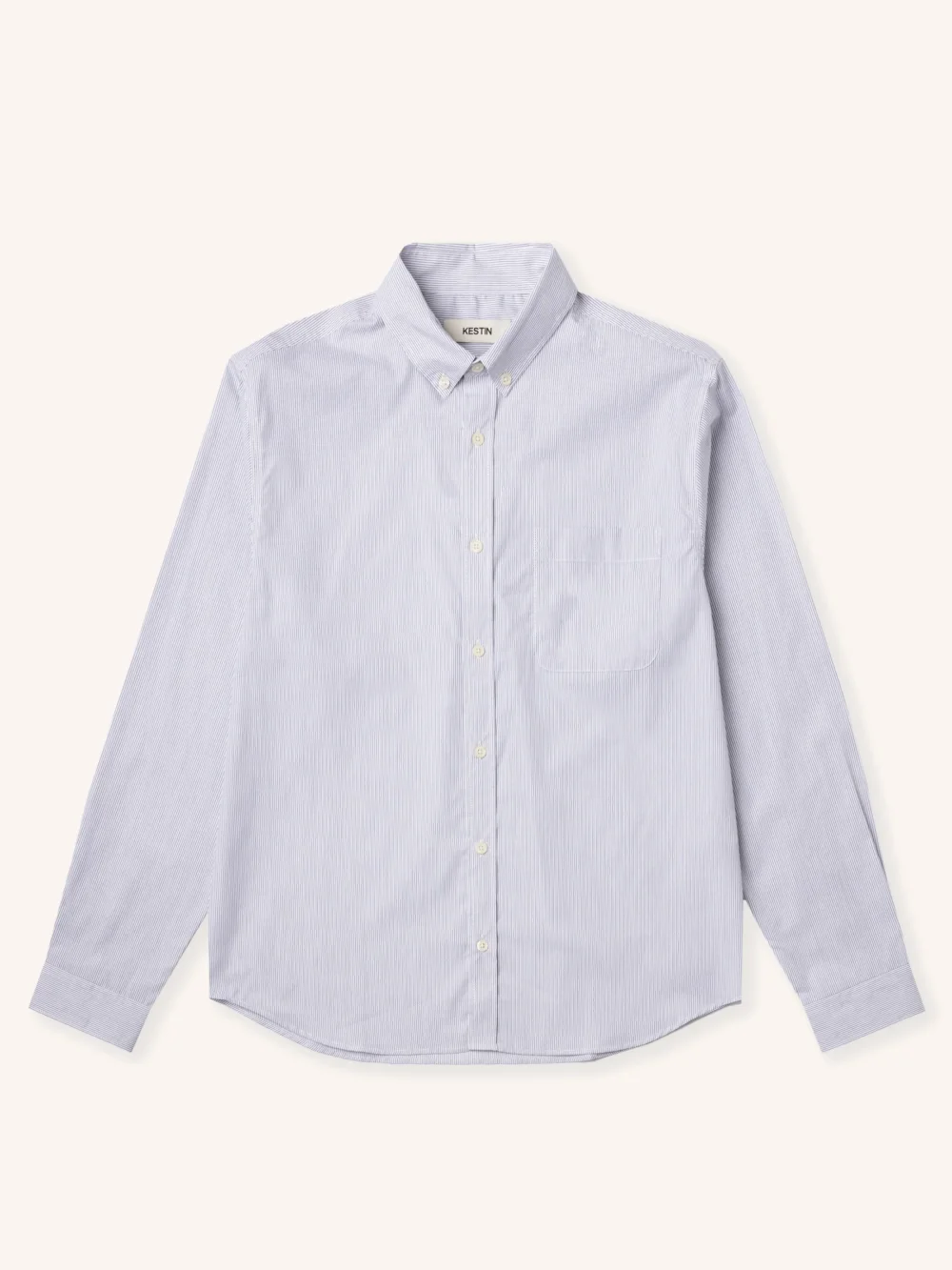 Raeburn Button Down Shirt in White Stripe