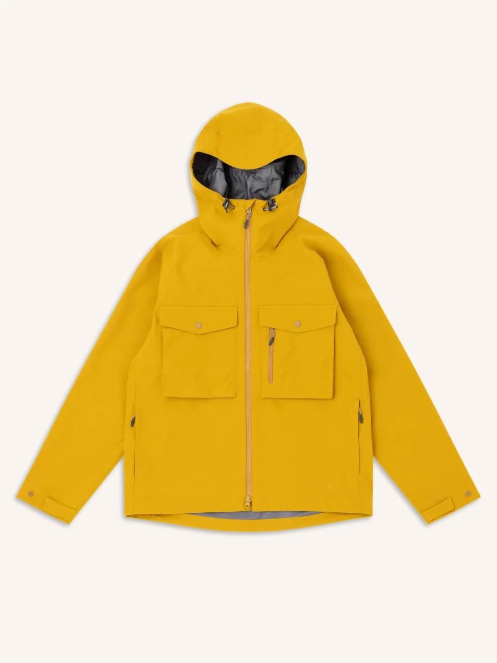 Glenbarr Waterproof Jacket in Yellow Recycled Nylon