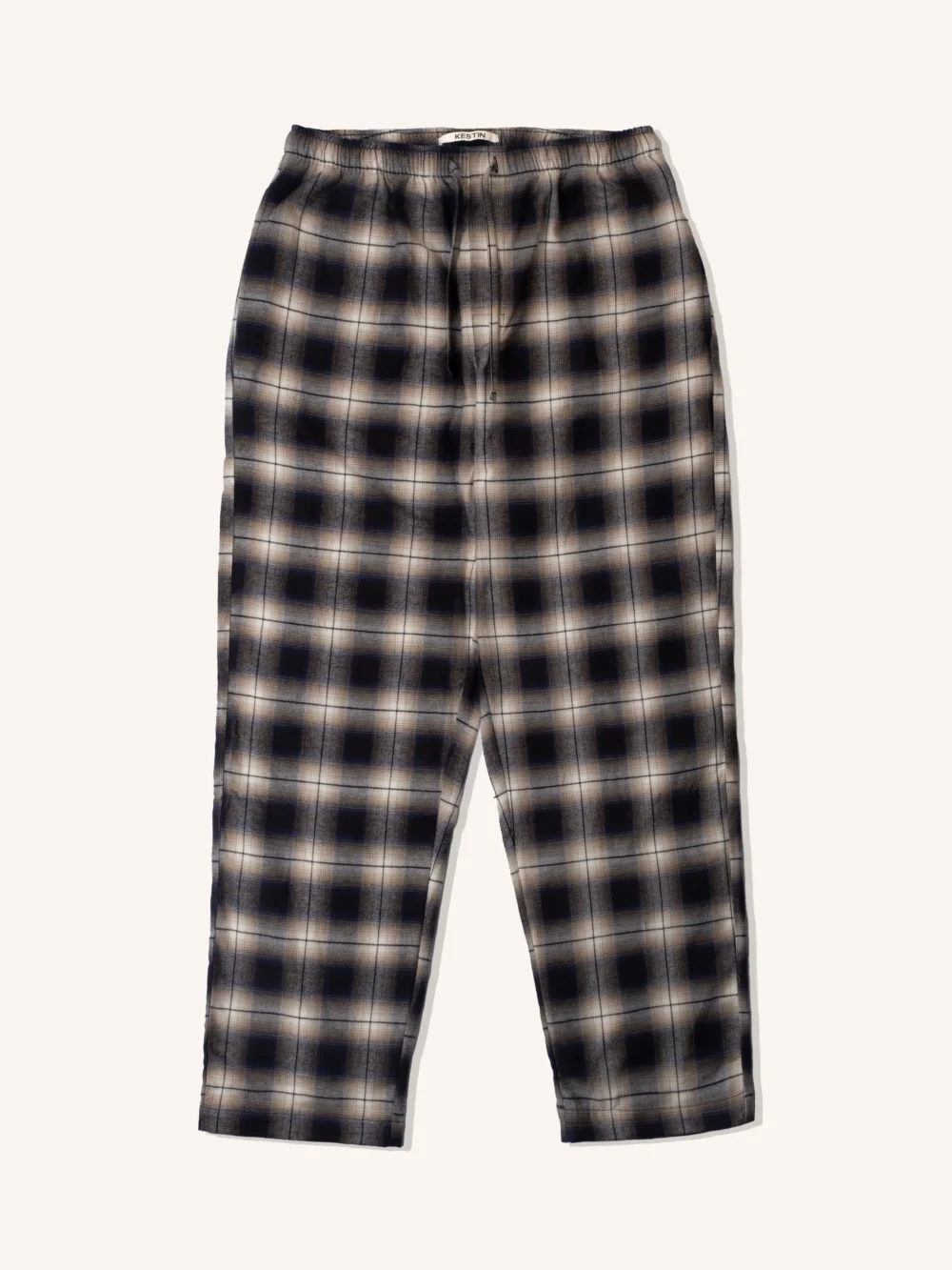 Birnam Pyjama Pant in Ecru/ Black Check