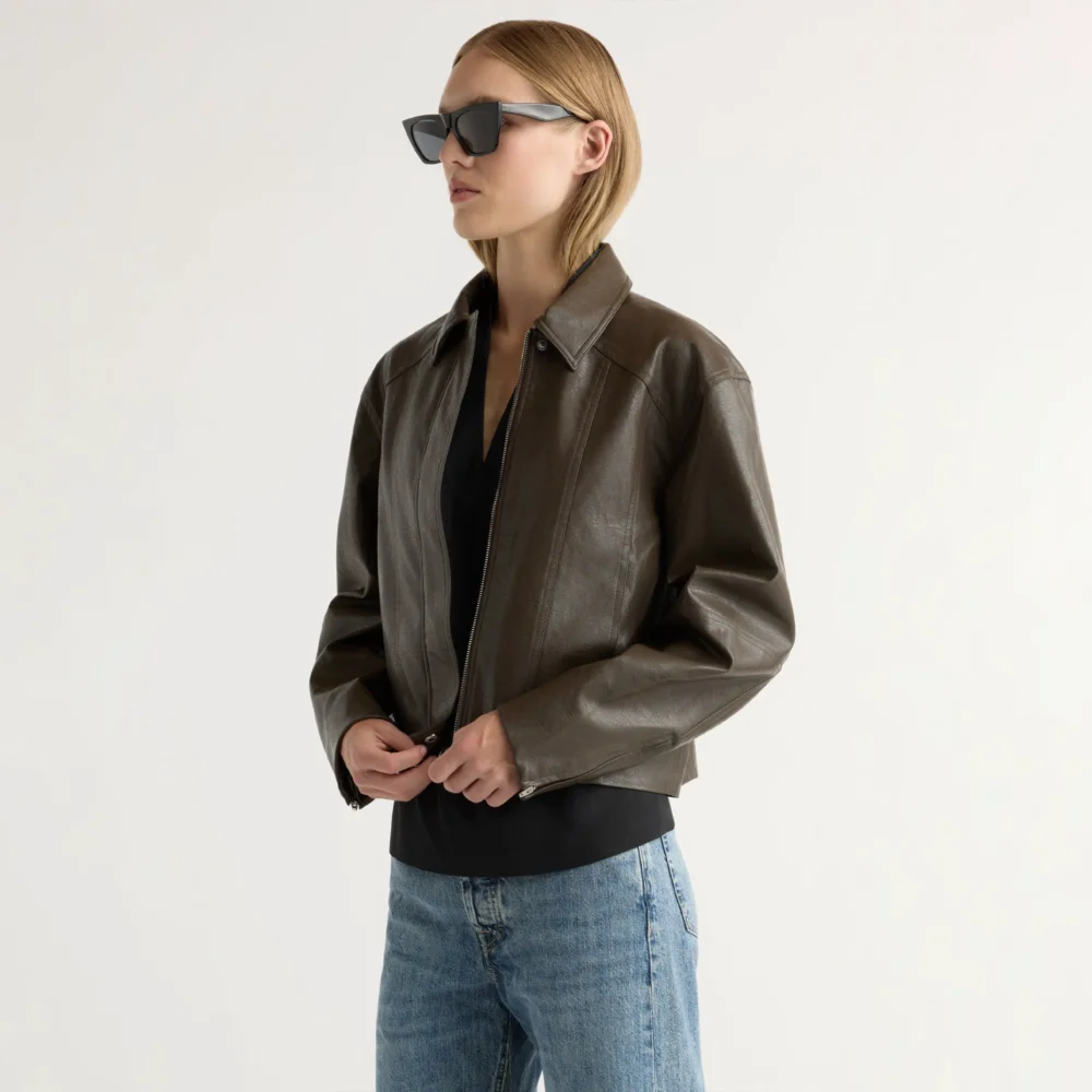 Halle Vegan Leather Jacket