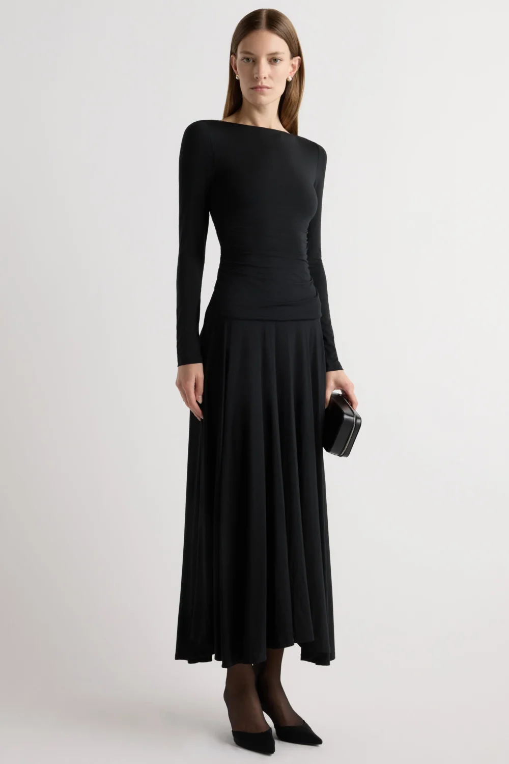 Tamryn Ruched Drop-Waist Dress - 2