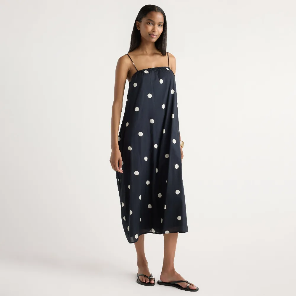 Selene Lightweight Polka Dot Maxi Dress
