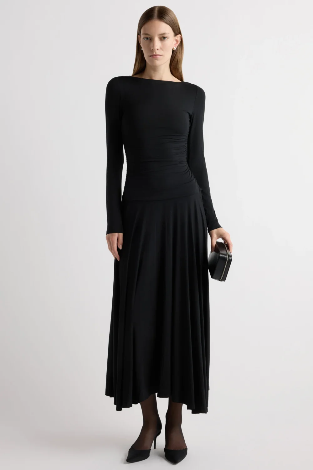 Tamryn Ruched Drop-Waist Dress - 4