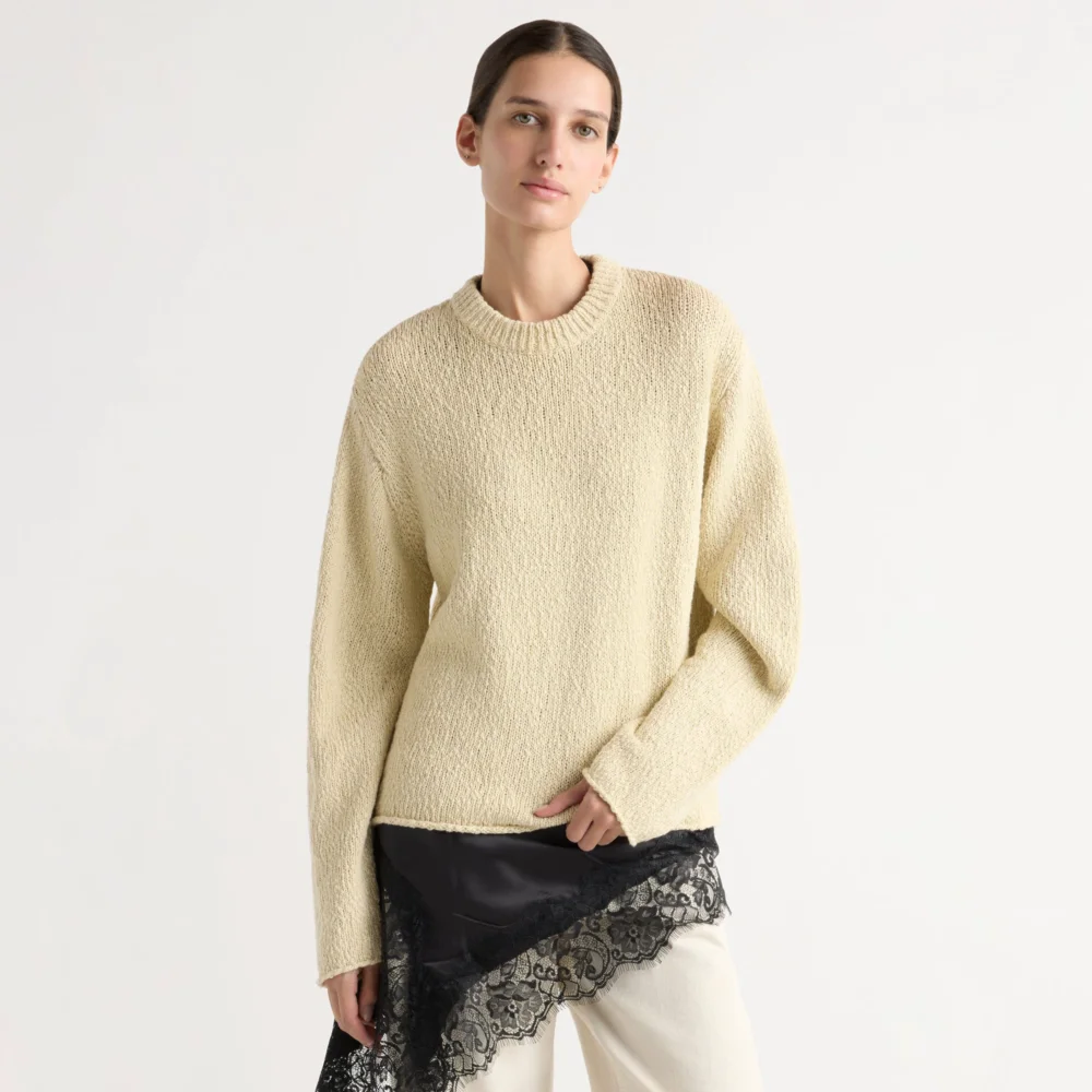 Sonya Textured Organic Cotton Sweater