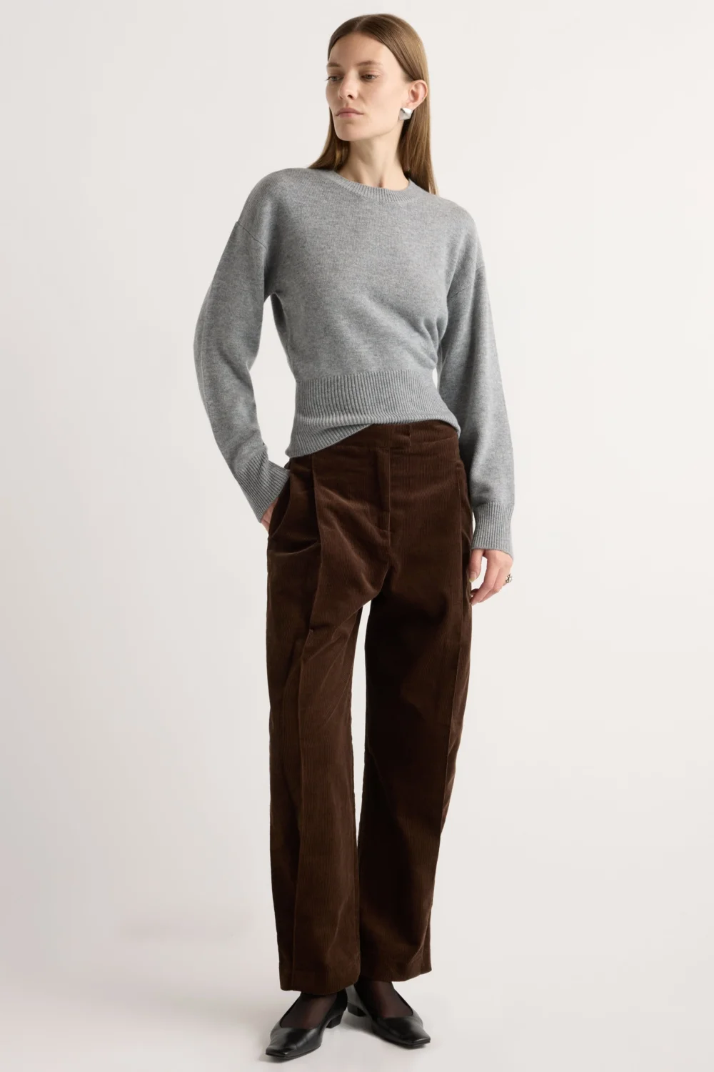 Marielle Wool-Cashmere Blouson Sweater - 3