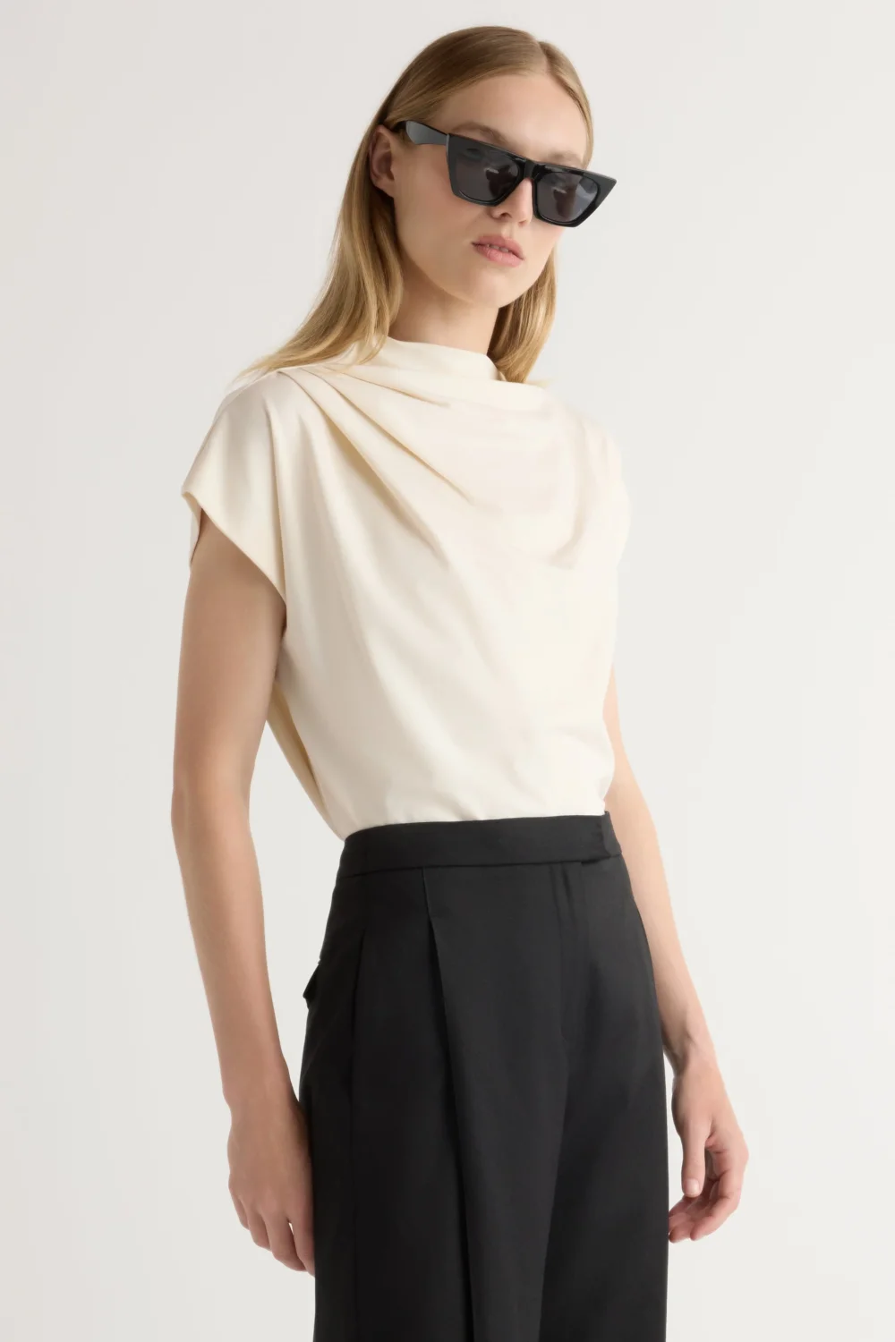 Kenny Asymmetric-Neck Tee - 2