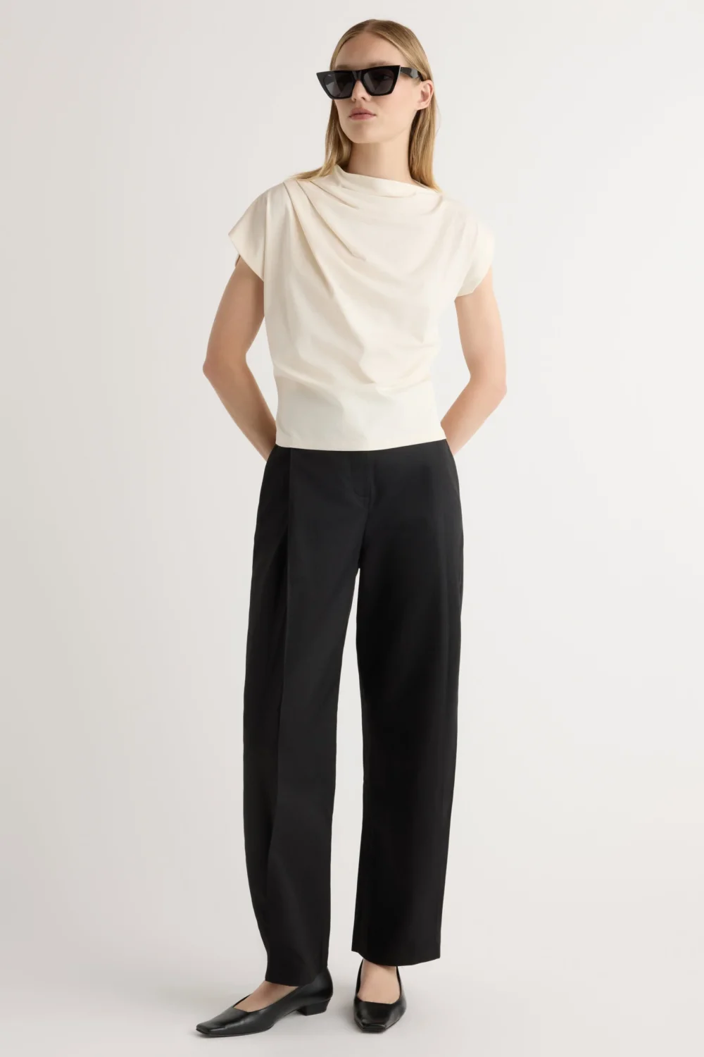 Kenny Asymmetric-Neck Tee - 5