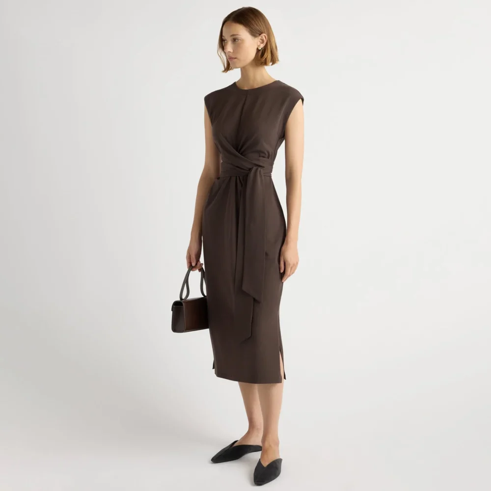 Fei Tie-Front Organic Cotton Dress