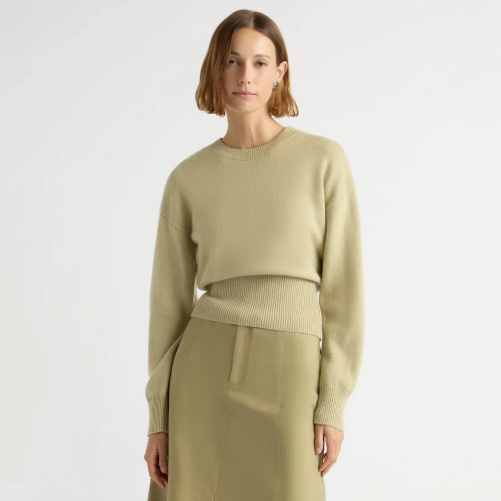 Marielle Wool-Cashmere Blouson Sweater