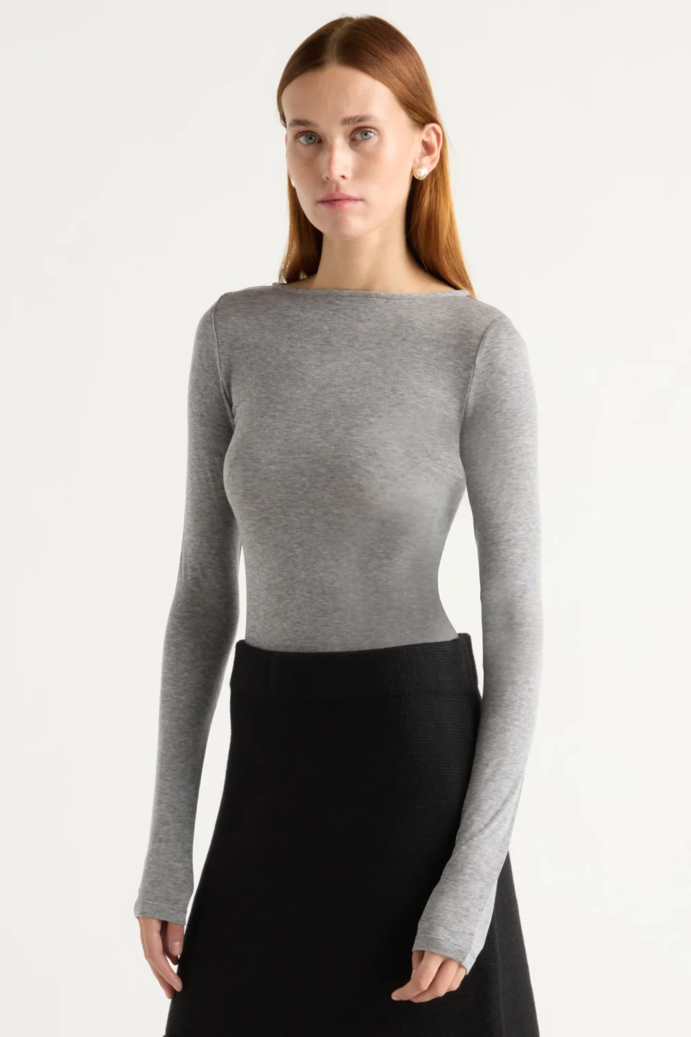 Lana Tencel-Wool Semi-Sheer Tee - 2