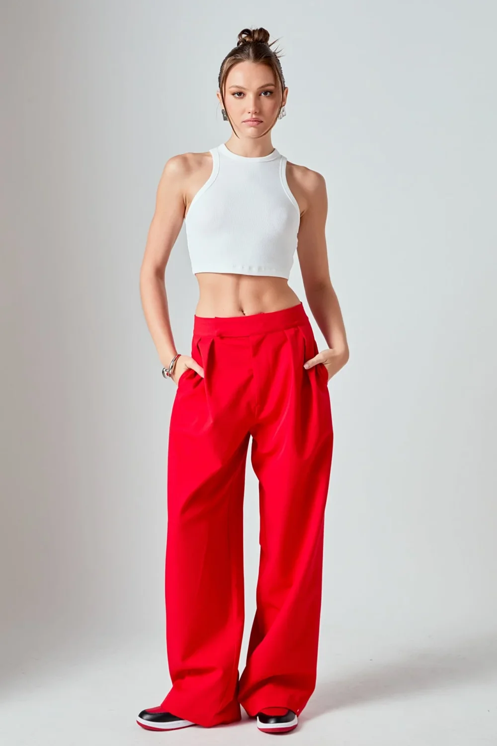 Cropped Racerback Tank