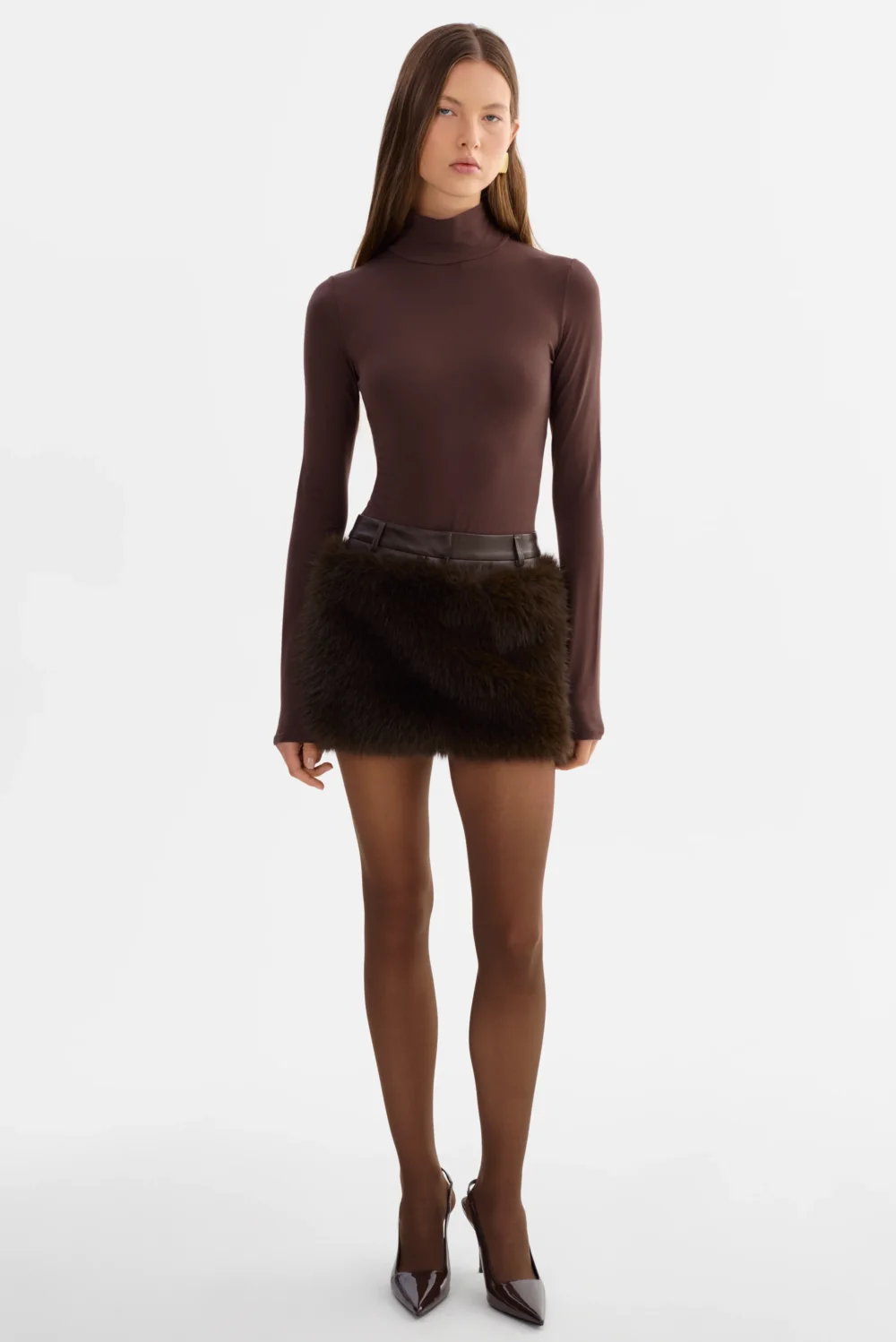 CARRIE | Faux Fur Skort
