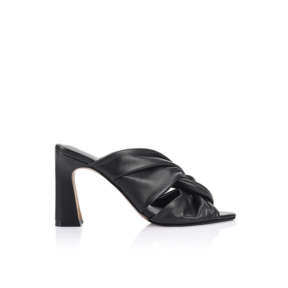 Esme Mule Black Leather