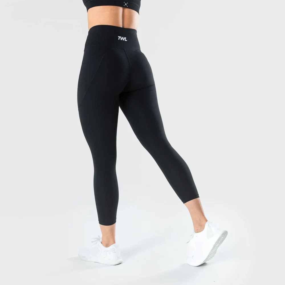 TWL - WOMEN'S ENERGY HIGH WAISTED 7/8 TIGHTS - BLACK