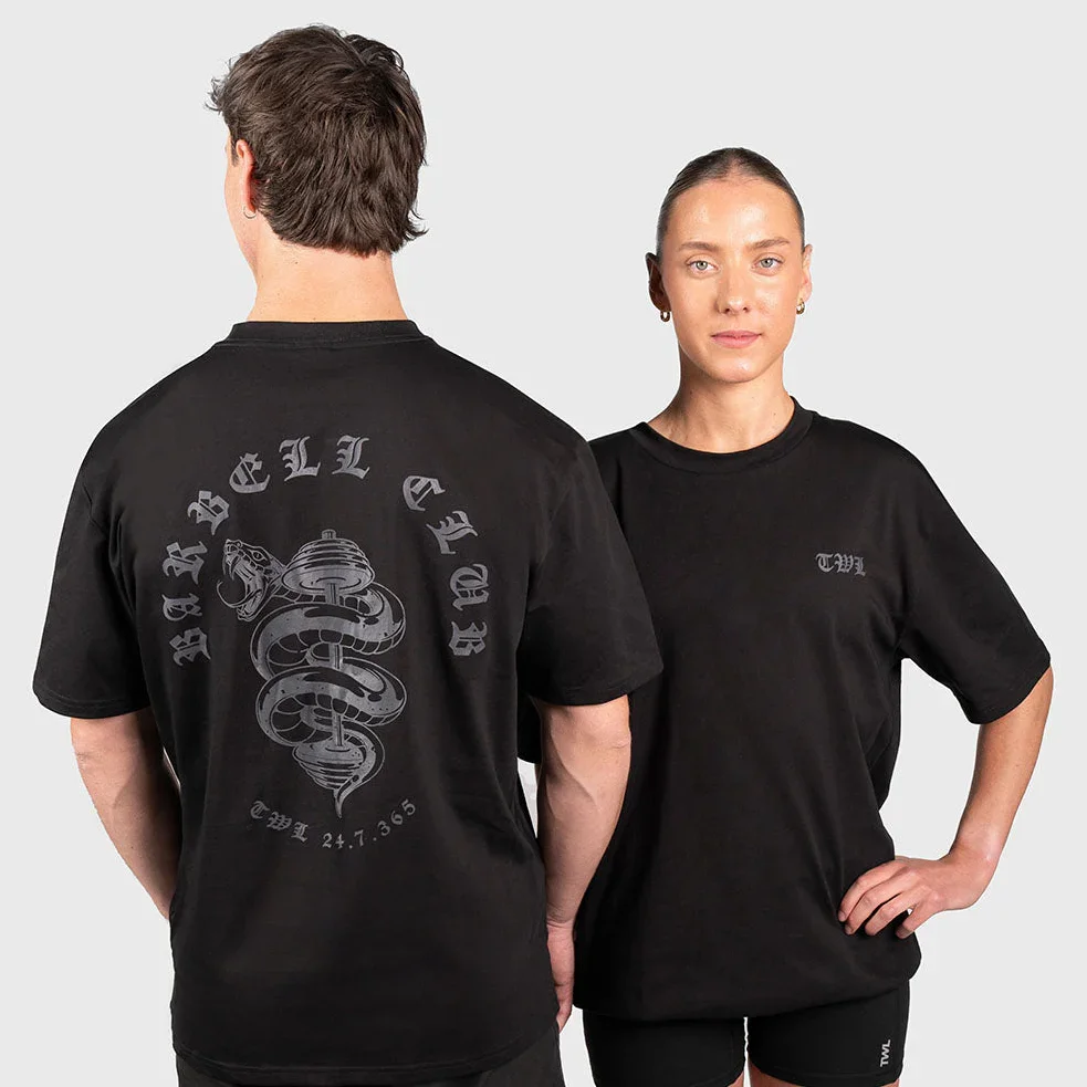TWL - LIFESTYLE OVERSIZED T-SHIRT - BARBELL CLUB 3.0 - SNAKE/BLACKOUT