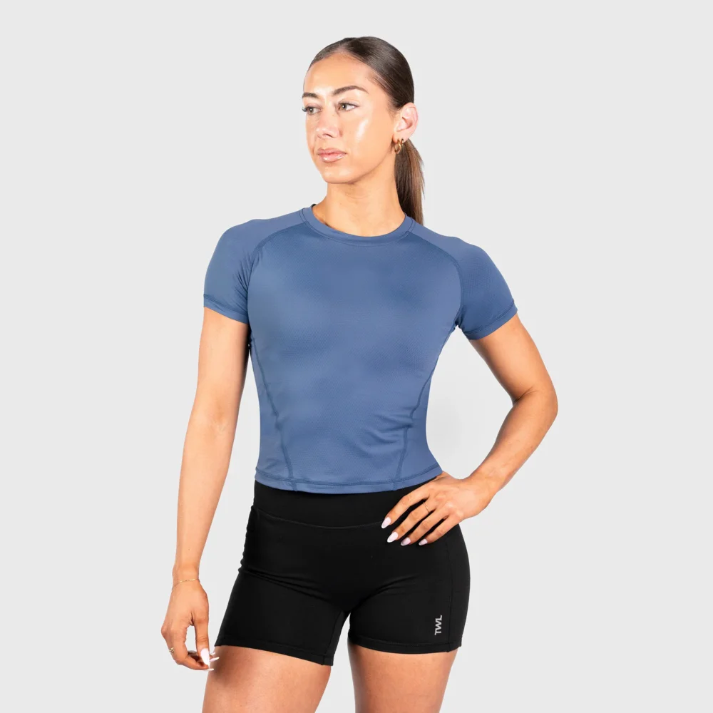 TWL - WOMEN'S ACTIVE T-SHIRT - DARK BLUE