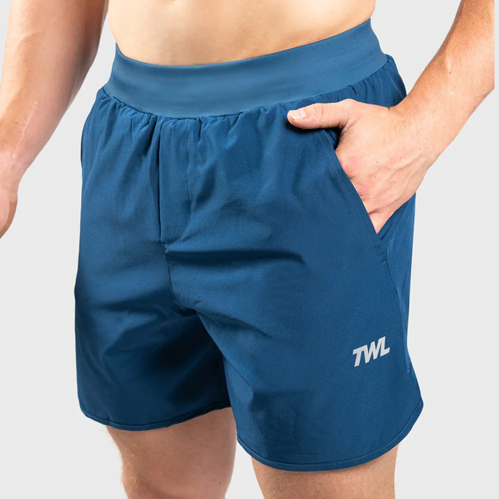 TWL - MEN'S HYBRID SHORTS - 6" - POWER BLUE