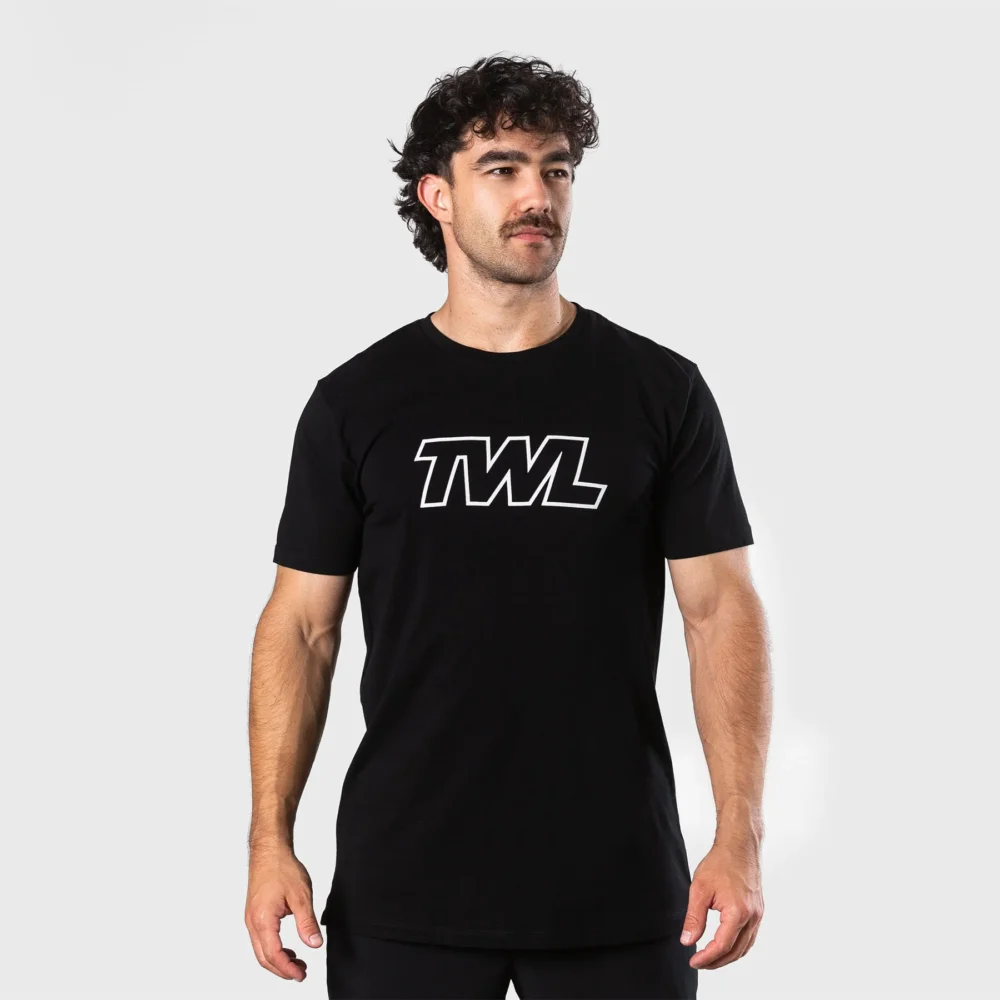 TWL - MEN'S EVERYDAY T-SHIRT - ATHLETE - BLACK/WHITE