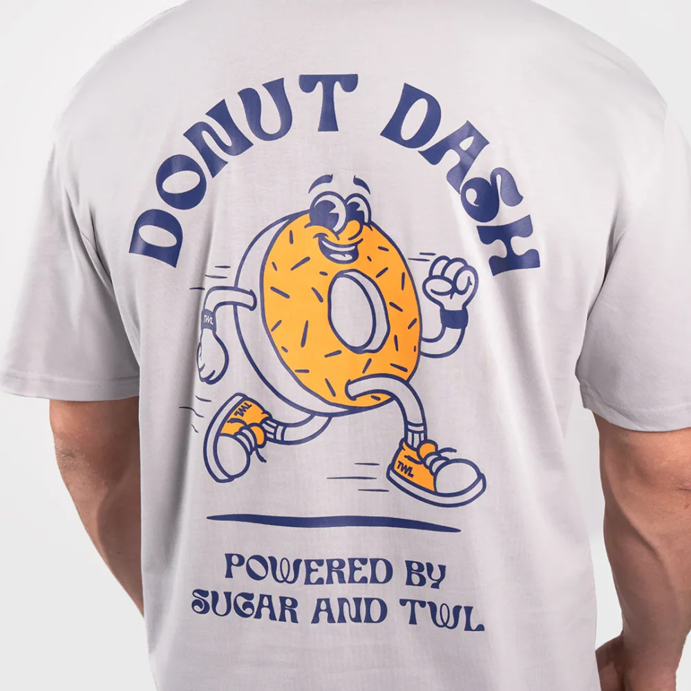 TWL - LIFESTYLE OVERSIZED T-SHIRT - DONUT DASH - LIGHT GREY - 2
