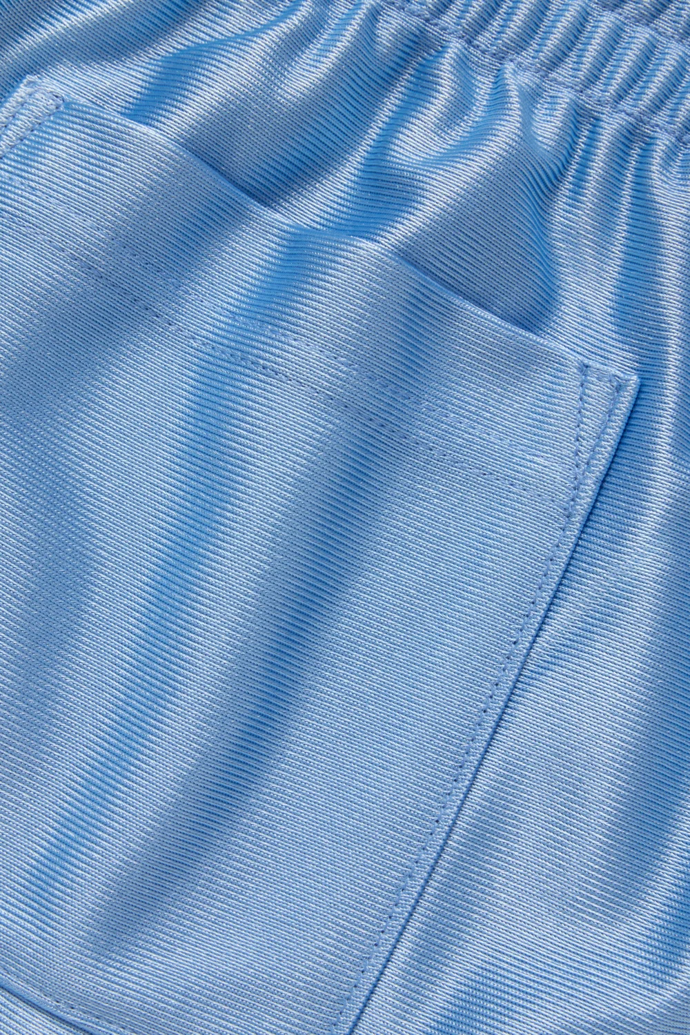 Satin Short - Baby Blue - 3