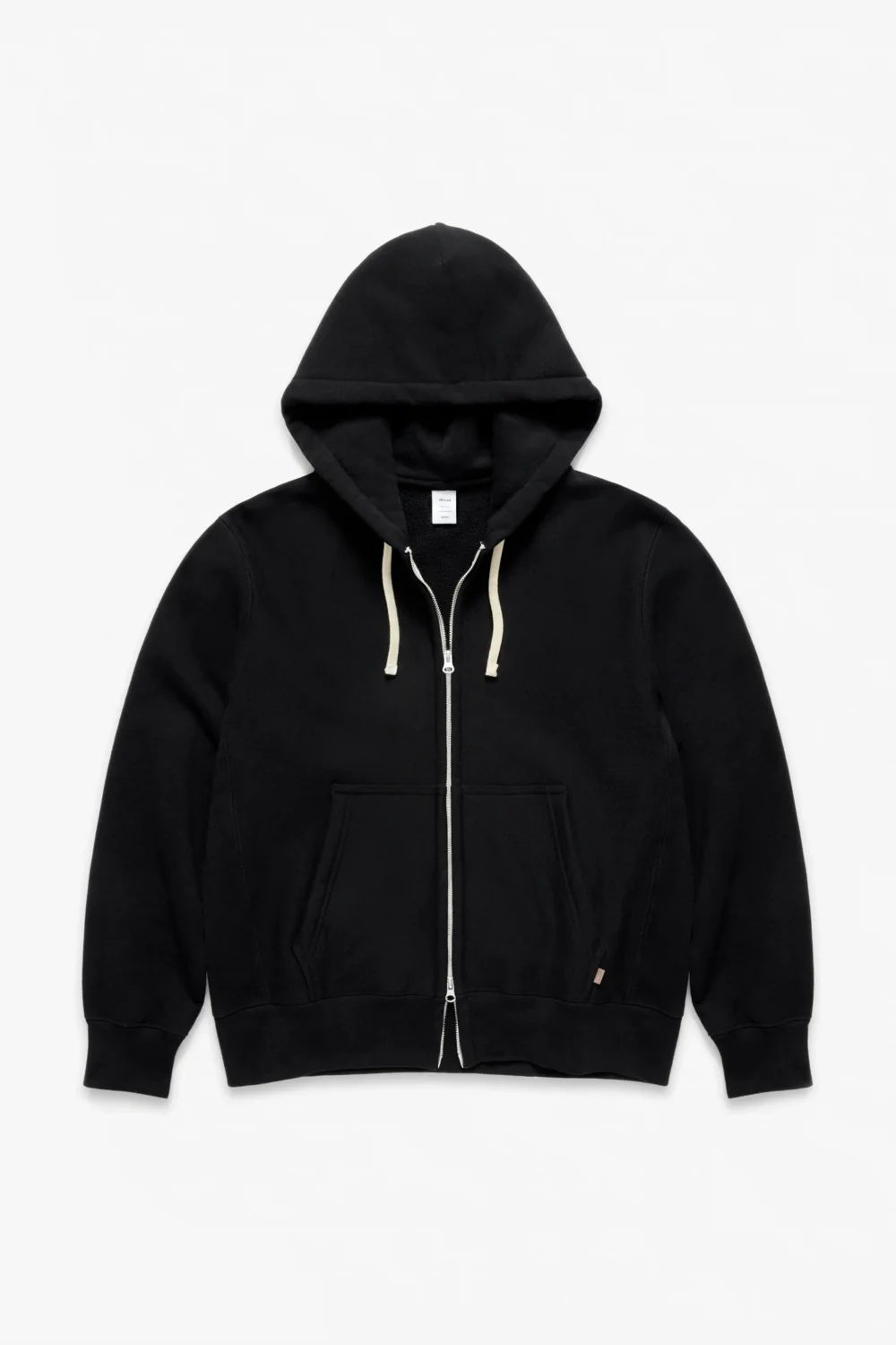 80s Hooded Zip Sweatshirt - Black