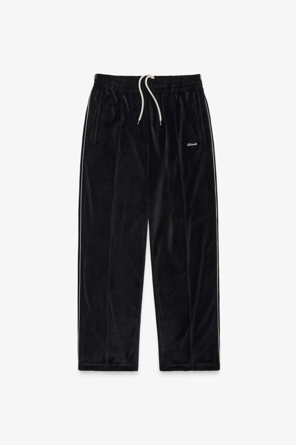 Relaxed Velour Track Pant - Black