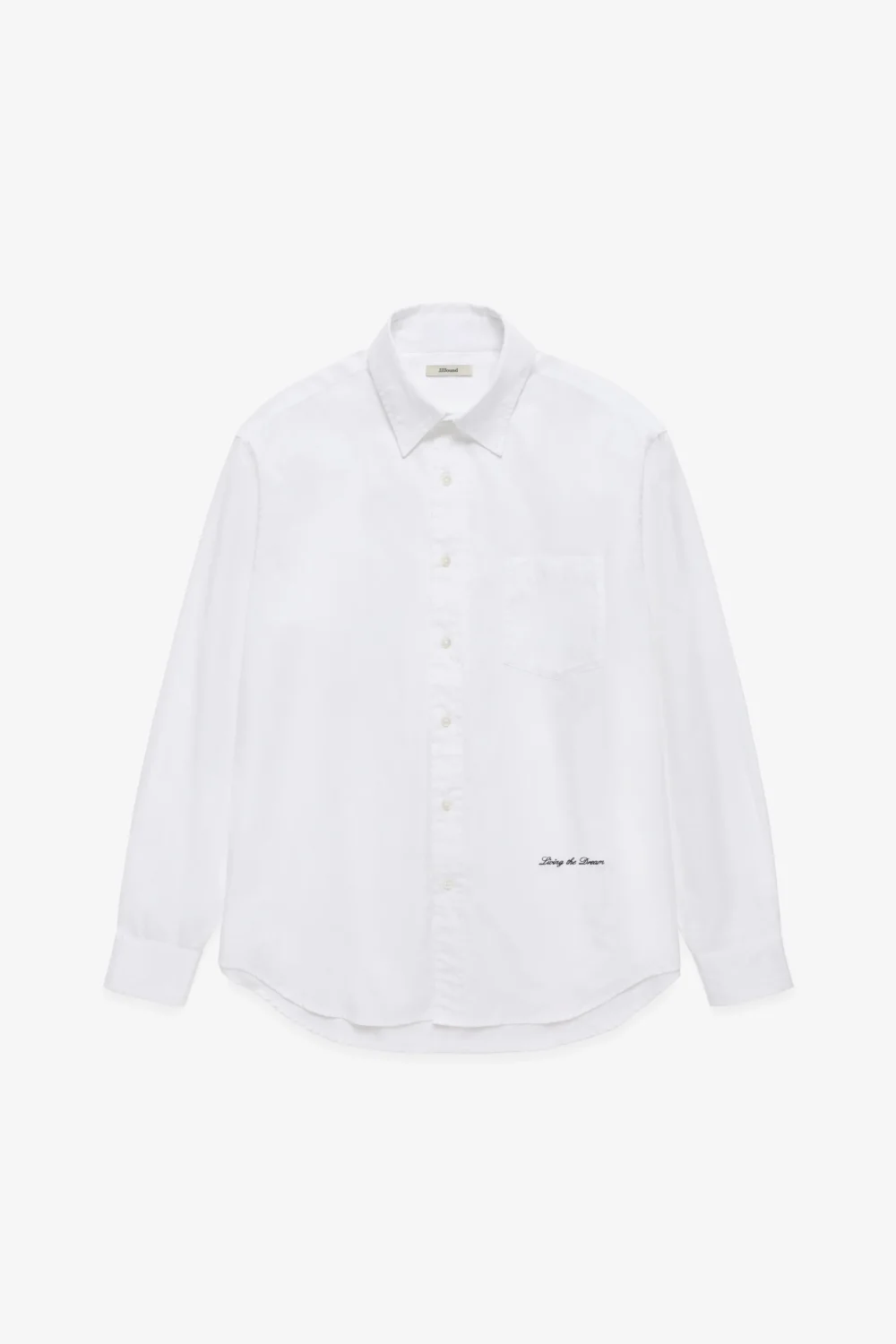 Living The Dream Poplin Big Shirt - White