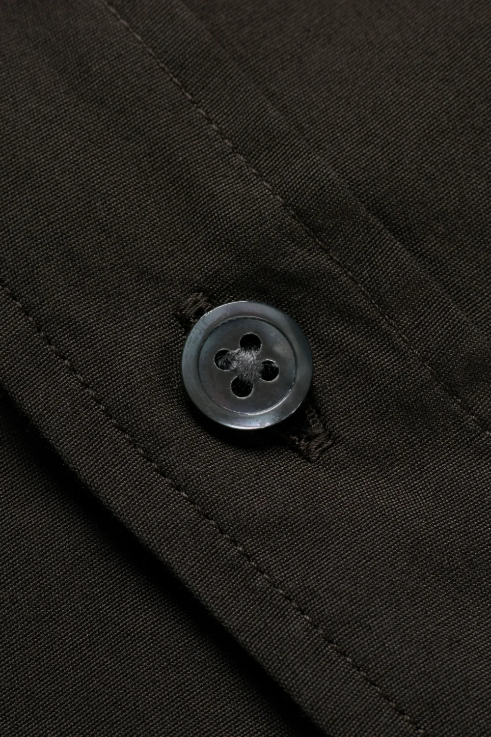 Poplin Big Shirt - Brown - 3