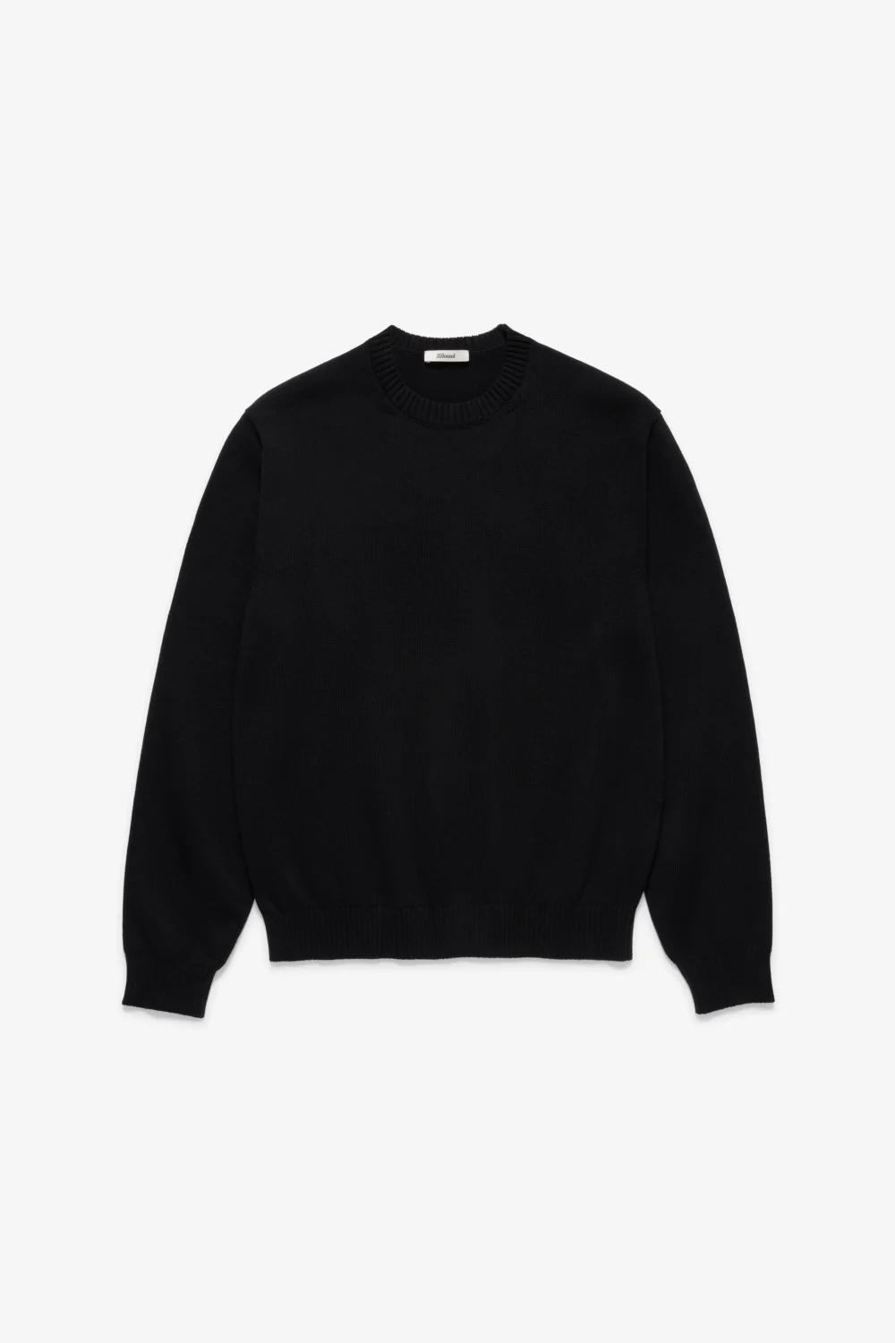 Knit Cotton Crewneck - Black