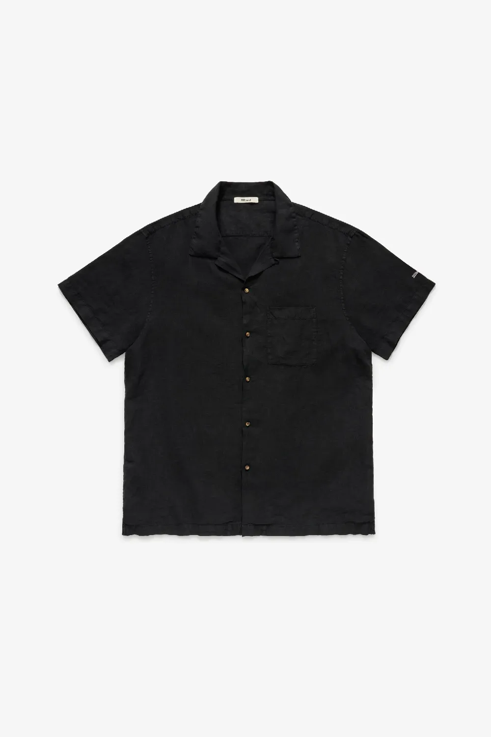 Logo Weekend Linen Shirt - Black