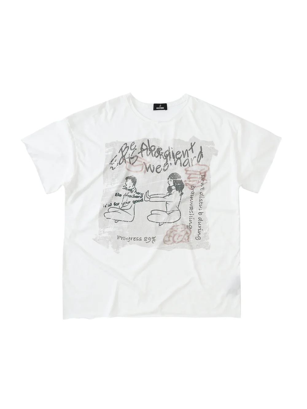 HAS2SONS "Cotton 40 Thread Curled Short Sleeve T-shirt 031