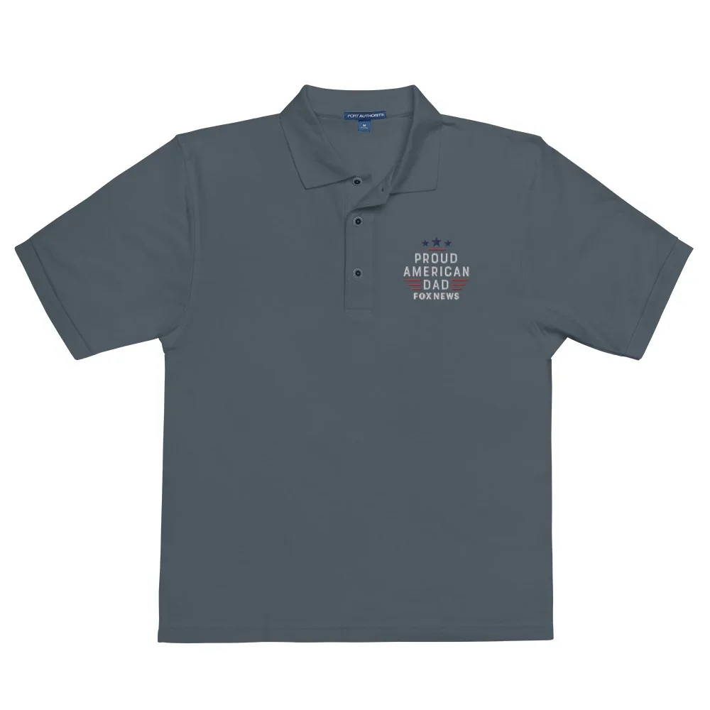 FOX News Proud American Dad Embroidered Polo Shirt