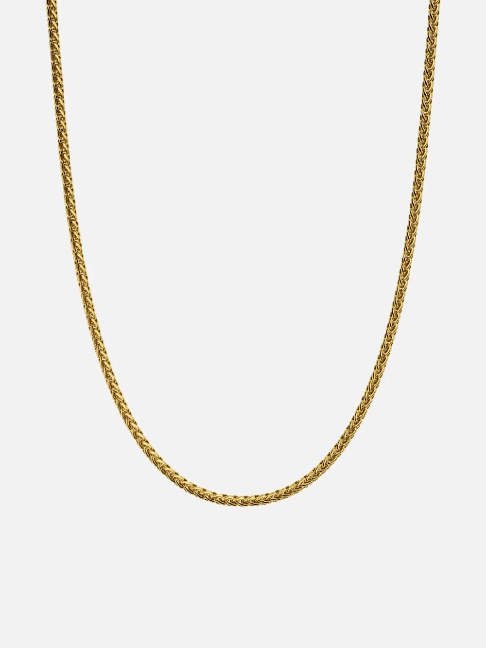 WHEAT CHAIN 3MM | 18K Gold