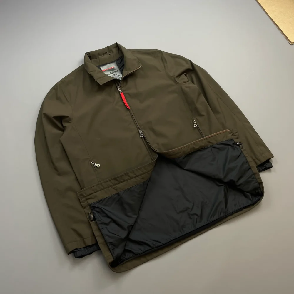 Prada Sport Khaki Brown 00s Goretex Waterproof Lined Trench Coat - 3