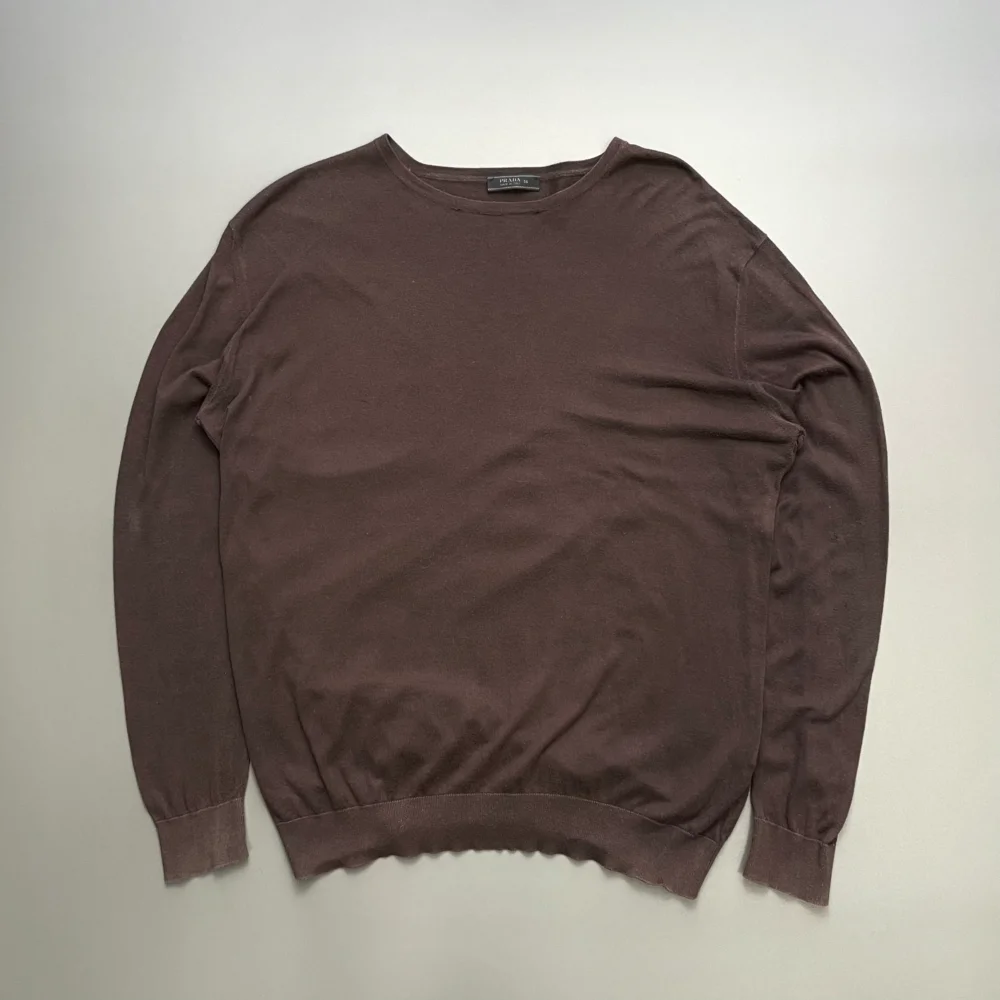 Prada Brown 2008 Cotton Knit Crewneck Jumper