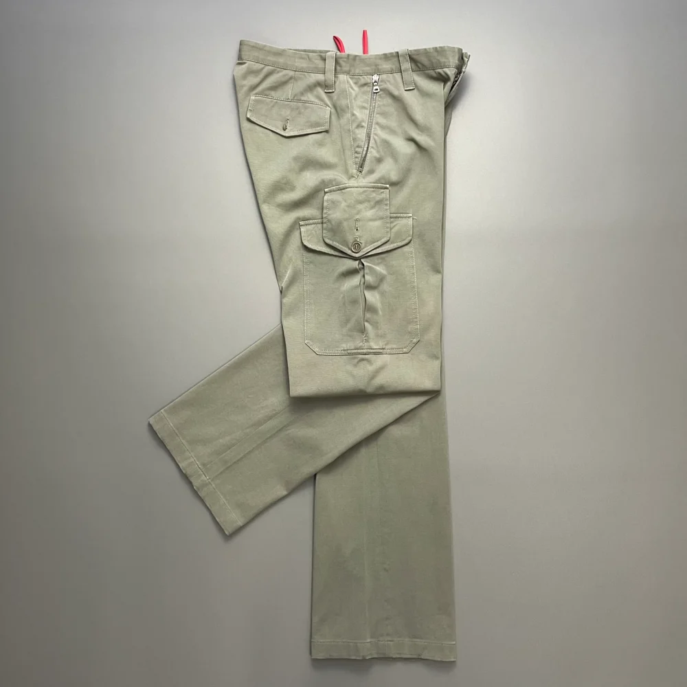 Prada Sport Khaki 00s Asymmetrical Cargo Trousers - 2