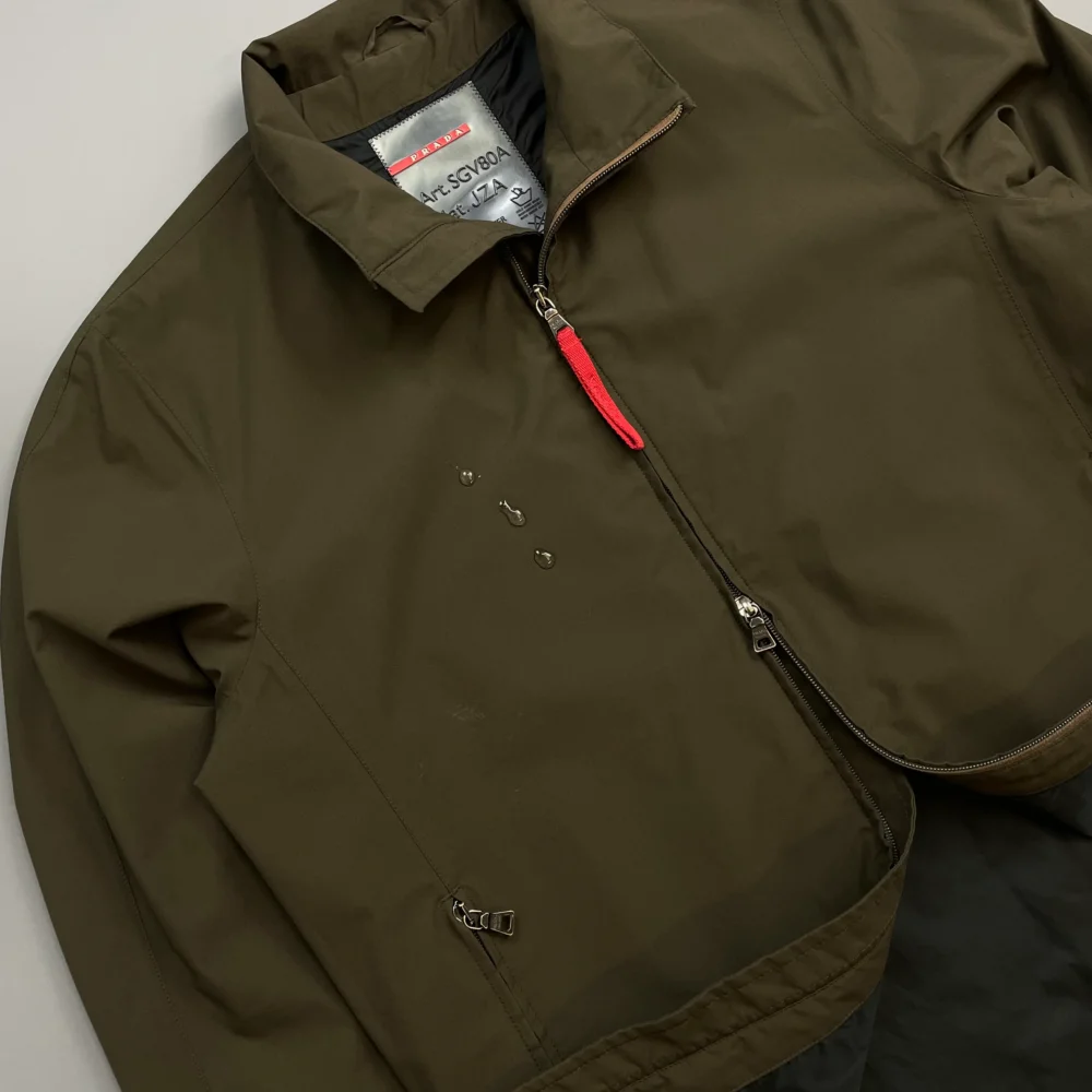 Prada Sport Khaki Brown 00s Goretex Waterproof Lined Trench Coat - 4