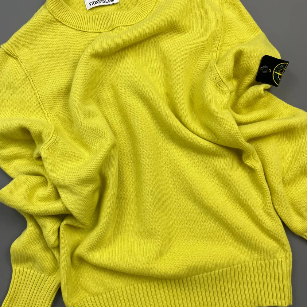 Stone Island Yellow AW14 Wool Knit Crewneck Jumper - 5