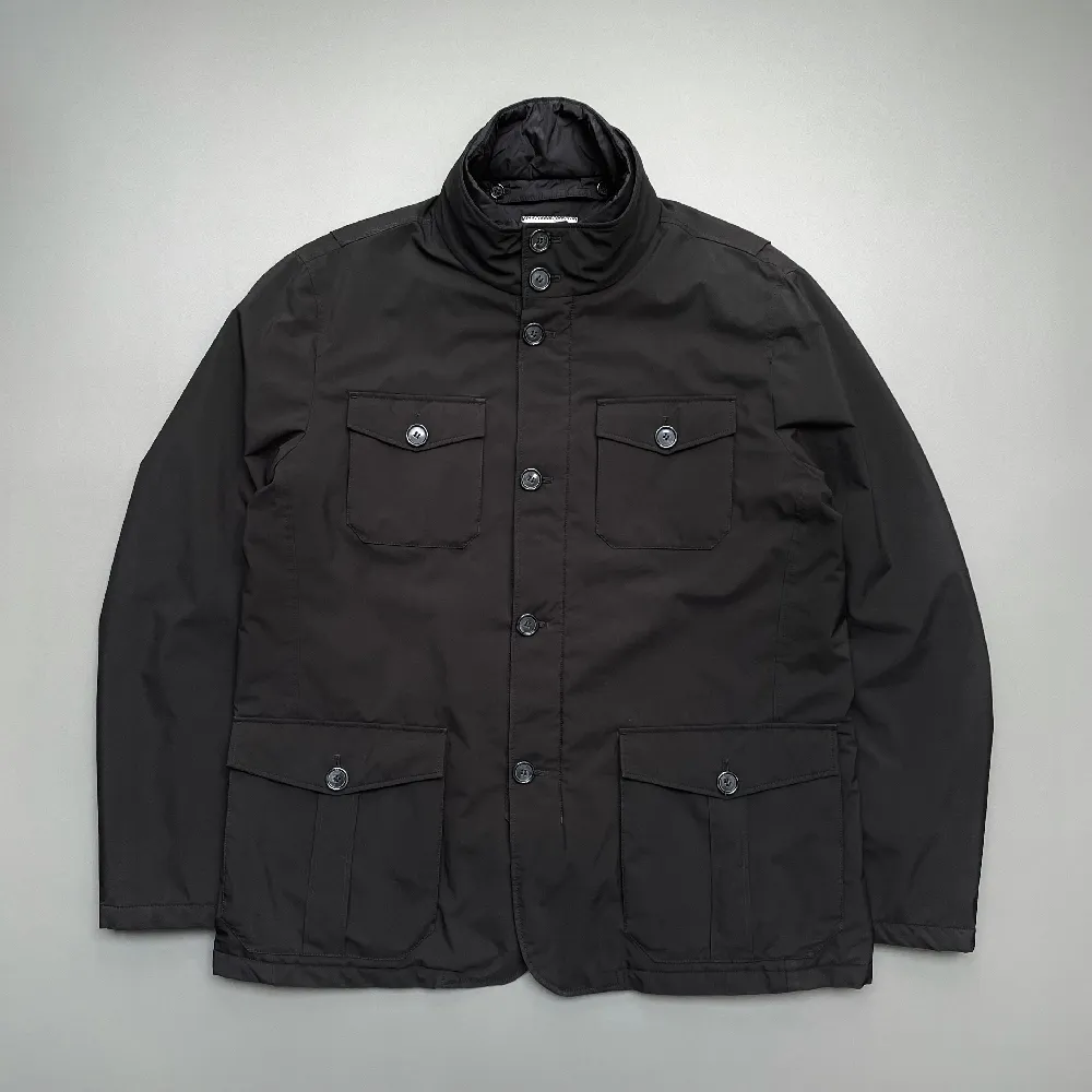 Prada Sport Black 2013 Padded Collar Liner Field Jacket