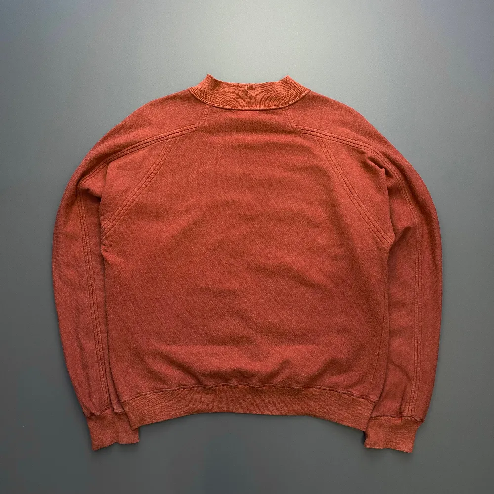Stone Island Burnt Orange 80s Spellout Raglan Jumper - 4